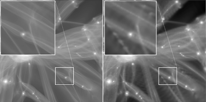 A comparison between our simulation method and the previous method